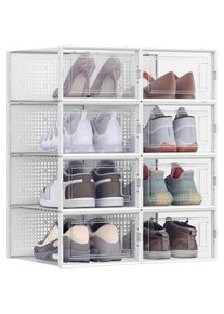 M&Ouml;BELIX M&ouml;belix , Transparent , Kunststoff , 8 F&auml;cher , 33.3x14x23 cm , stapelbar, integrierte Durchl&uuml;ftung , Ordnen & Aufbewahren, Boxen & K&ouml;rbe, Aufbewahrungsboxen