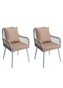 MCW GARTENSTUHL Grau, Taupe