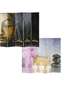 MCW FOTO-PARAVENT ORIENTAL Schwarz, Gold