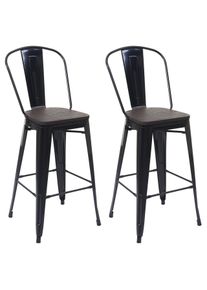 MCW BARHOCKER METALL Schwarz 2er Set-Set