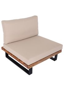 MCW LOUNGE-SESSEL Schwarz, Braun, Beige