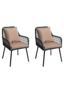 MCW GARTENSTUHL Anthrazit, Taupe