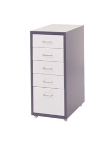 MCW ROLLCONTAINER Anthrazit, Wei&szlig;
