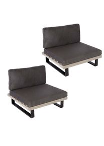MCW LOUNGE-SESSEL Schwarz, Grau, Anthrazit