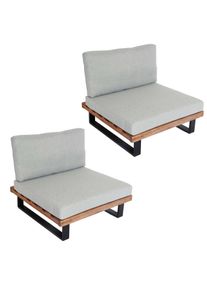 MCW LOUNGE-SESSEL Schwarz, Beige, Hellgrau