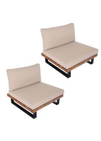 MCW LOUNGE-SESSEL Schwarz, Beige