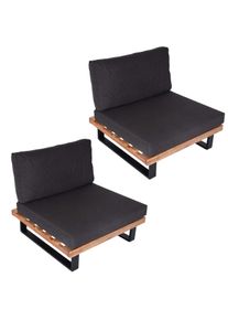 MCW LOUNGE-SESSEL Schwarz, Beige, Anthrazit