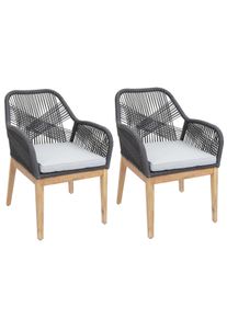 MCW GARTENSTUHL H56B Grau, Hellgrau