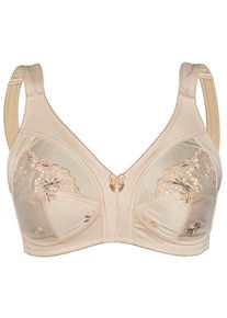 Sassa Mode Entlastungs-BH SASSA "Entlastungs Soft BH Functional Bras", Damen, Gr. 95, Cup D, beige (puder), Stoff, Obermaterial: 85% Polyester PES. 15% Elasthan EL., BHs Entlastungs-BH