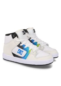 Sneaker DC Shoes "Manteca 4 Hi", Jungen, Gr. 12(29), blau (sanftes wei&szlig;, placid blau), Obermaterial: Leder (Kuh) / Futter: Textil / Au&szlig;ensohle: Gummi., Schuhe Sneaker