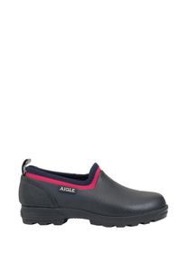 Stiefel Aigle "Lessfor", Damen, Gr. 35, blau (marine), Obermaterial: 100% Gummi rubber., Schuhe Stiefel