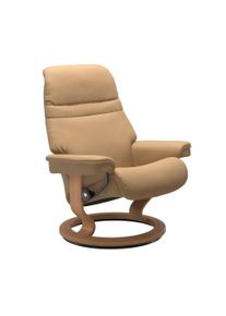 Relaxsessel stressless "Sunrise", beige (sand paloma), B:79cm H:103cm T:73cm, Leder BATICK: BATICK ist ein leicht korrigiertes, durchgef&auml;rbtes und genarbtes M&ouml;belleder, bei dem die meisten Unebenheiten und Spuren in der Regel entfernt wurden.;Leder PALOMA: PALOMA ist ein durchgef&auml;rbtes Semianilin-M&ouml;belleder mit nat&uuml;rlicher Narbung.;ROHLEDER Stoff Q2 FARON: Ein fester zuverl&auml;ssiger Boucl&eacute; mit einem