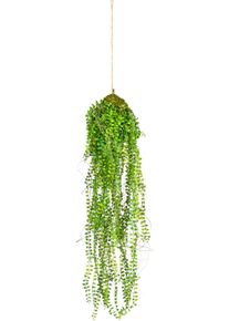 Kunstranke Creativ green "Miniblatt-H&auml;nger", gr&uuml;n, B:15cm H:70cm, Kunststoff, Kunstpflanzen, Kunstranke