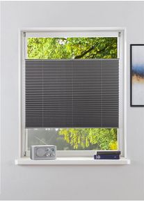 Plissee OTTO HOME "LAHOLM UNI", grau, B:110cm H:130cm, Obermaterial: 100% Polyester, Plissees, Plissee, Fixma&szlig;, Klemmtr&auml;ger in Unifarben passend zum Plissee -NEUHEIT