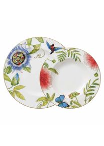 Villeroy & Boch Geschirr-Set VILLEROY & BOCH "Tafelservice Amazonia Anmut 12er Set bunt", bunt, 12, Porzellan, Geschirr-Sets, Geschirr-Set, Handw&auml;sche wird empfohlen