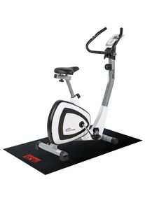 Heimtrainer "HT 400 (mit/ohne Unterlegmatte)" Gr. 2, grau (wei&szlig;, grau), Motive Fitness by U.N.O., Heimtrainer, mit Unterlegmatte, Heimtrainer, 120 kg max. Benutzergewicht, Fahrrad, 8 Widerstandsstufen, B:48cm H:126cm L:90cm
