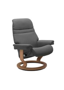 Relaxsessel stressless "Sunrise", grau (grau batick), B:79cm H:103cm T:73cm, Leder BATICK: BATICK ist ein leicht korrigiertes, durchgef&auml;rbtes und genarbtes M&ouml;belleder, bei dem die meisten Unebenheiten und Spuren in der Regel entfernt wurden.;Leder PALOMA: PALOMA ist ein durchgef&auml;rbtes Semianilin-M&ouml;belleder mit nat&uuml;rlicher Narbung.;ROHLEDER Stoff Q2 FARON: Ein fester zuverl&auml;ssiger Boucl&eacute; mit einem 