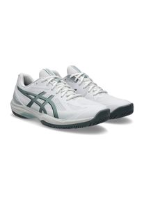 Hallenschuh asics "COURT HUNTER FF", Herren, Gr. 44, wei&szlig;, ocean haze, Schuhe Hallenschuh, besonders geeignet f&uuml;r Handball und Volleyball