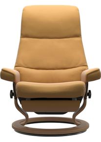 Relaxsessel stressless "View", gelb (honey paloma), B:79cm H:109cm T:77cm, Leder BATICK: BATICK ist ein leicht korrigiertes, durchgef&auml;rbtes und genarbtes M&ouml;belleder, bei dem die meisten Unebenheiten und Spuren in der Regel entfernt wurden.;Leder PALOMA: PALOMA ist ein durchgef&auml;rbtes Semianilin-M&ouml;belleder mit nat&uuml;rlicher Narbung.;ROHLEDER Stoff Q2 FARON: Ein fester zuverl&auml;ssiger Boucl&eacute; mit einem st