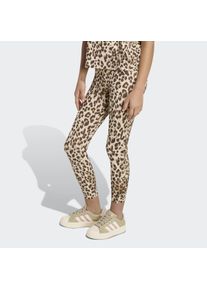 Trainingstights adidas Sportswear "JG AN AOP LEG", M&auml;dchen, Gr. 164, N-Gr, crystal linen, khaki six, schwarz braun, schwarz braun,, Obermaterial: 80% Polyester, 20% Elasthan, Hosen Trainingstights