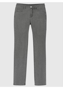 Bequeme Jeans Classic Basics, Damen, Gr. 40, Normalgr&ouml;&szlig;en, grau, denim, 81% Baumwolle, 17% Polyester, 2% Elasthan, unifarben, lang, Jeans Bequeme Jeans
