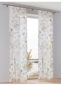 Schiebegardine HEINE HOME Gr. 4, sanftes wei&szlig;, gemustert, B:57cm H:245cm, Polyester, Gardinen, Schiebegardine