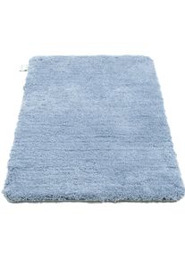 Badematte Tom Tailor HOME "Cozy Bath UNI, Badvorleger, Badezimmer Teppich", blau (light blau), H:27mm, Polyester, Badematten, Badematte, Badteppich, Uni Farben, rechteckig, in rund & oval erh&auml;ltlich