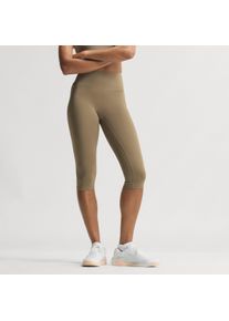 Trainingstights adidas Performance "OPTIME WORKOUT CONTOUR CAPRI-LEGGINGS", Damen, Gr. XXL, N-Gr, khaki six, normal, gr., Obermaterial: 73% Polyamid, 27% Elasthan, Hosen Trainingstights