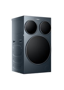 Haier Waschmaschine "HAMQD 410CBL9GN-84", Energieeffizienz: A, grau (blau), B:60cm H:107cm T:59,5cm, Waschmaschinen, 3 Trommeln (10 + 1 + 1 kg), Smart Dosing, Waschmaschine
