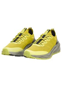 Wanderschuh Jack Wolfskin "PS TRAIL KNIT LOW M", Herren, Gr. 44, gelb (chartreuse), Synthetik, Schuhe Wanderschuh, Outdoorschuh, Trekkingschuh