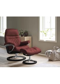 Relaxsessel stressless "Sunrise", rot (cherry paloma), B:79cm H:103cm T:73cm, Leder BATICK: BATICK ist ein leicht korrigiertes, durchgef&auml;rbtes und genarbtes M&ouml;belleder, bei dem die meisten Unebenheiten und Spuren in der Regel entfernt wurden.;Leder PALOMA: PALOMA ist ein durchgef&auml;rbtes Semianilin-M&ouml;belleder mit nat&uuml;rlicher Narbung.;ROHLEDER Stoff Q2 FARON: Ein fester zuverl&auml;ssiger Boucl&eacute; mit einem