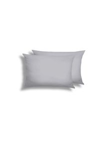 Kissenbez&uuml;ge Florella "DELUXE Zwirn Jersey, 100% Baumwolle", grau (platin), B:40cm H:60cm L:60cm, Jersey, Obermaterial: 100% Baumwolle CO., Kissenbez&uuml;ge, Kissenbez&uuml;ge
