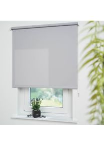 Seitenzugrollo Liedeco "Uni" Gr. 15, grau (hellgrau), B:172cm H:180cm, Polyester, Rollos, Seitenzugrollo, Montage ohne Bohren zum Klemmen mit separatem Klemmtr&auml;ger m&ouml;glich