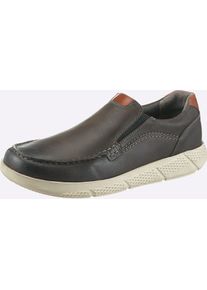 Slipper, Herren, Gr. 44, khaki, Veloursleder, Schuhe Slipper
