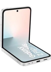 Samsung Smartphone "Galaxy Z Flip 7 FE", Energieeffizienz: B, wei&szlig;, 256 GB, Mobiltelefone, Smartphone