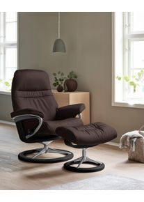 Relaxsessel stressless "Sunrise", braun (chocolate paloma), B:83cm H:105cm T:74cm, Leder BATICK: BATICK ist ein leicht korrigiertes, durchgef&auml;rbtes und genarbtes M&ouml;belleder, bei dem die meisten Unebenheiten und Spuren in der Regel entfernt wurden.;Leder PALOMA: PALOMA ist ein durchgef&auml;rbtes Semianilin-M&ouml;belleder mit nat&uuml;rlicher Narbung.;ROHLEDER Stoff Q2 FARON: Ein fester zuverl&auml;ssiger Boucl&eacute; mit 