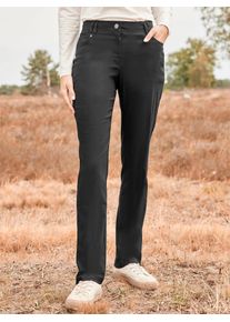 Webhose Inspirationen, Damen, Gr. 54, Normalgr&ouml;&szlig;en, schwarz, 78% Viskose, 19% Polyamid, 3% Elasthan, unifarben, Hosen Webhose