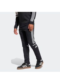 Trainingshose adidas Performance "SQUADRA 25 KIDS", Damen, Gr. 164, N-Gr, schwarz-wei&szlig; (schwarz, wei&szlig;,), Obermaterial: 70% Baumwolle, 30% Polyester, Hosen Trainingshose