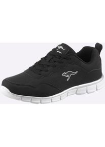 Sneaker Kangaroos, Damen, Gr. 39, schwarz, Lederimitat, Schuhe Sneaker