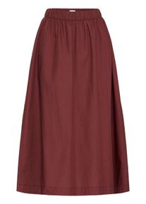 Midirock Ichi "Casual IHLELAYA", Damen, Gr. 42, rot (vineyard wine), Obermaterial: 68% Baumwolle CO. 29% Polyester PES. 3% Elasthan EL., R&ouml;cke Midirock