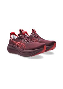 Laufschuh asics "GEL-NIMBUS 28", Damen, Gr. 39, beniimo lila, speed rot, Synthetik, Schuhe Laufschuh, f&uuml;r Erwachsene, mit leicht profiliertem Laufsohlenprofil