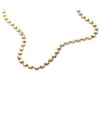 Edelstahlkette Calvin Klein "GEOMETRIC", gelbgoldfarben, Halsketten, Damen, Edelstahl, L: 51 B: 4mm, Edelstahlkette, B:4mm