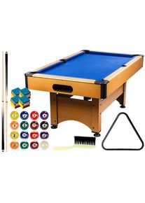 GamesPlanet&reg; Bili&aacute;rdasztal TRENDLINE K&eacute;k 6ft 184 x 108 cm