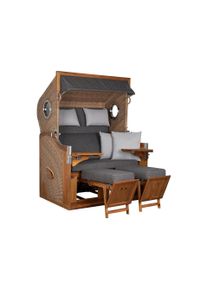 DeVries Strandkorb - 135x90x175cm - taupe -