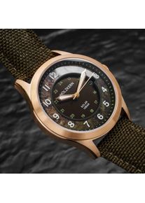 Holzkern; Orologio di legno Wildlight (muschio/oro), Uomo, Legno naturale