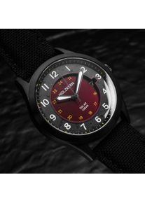 Holzkern; Orologio di legno Wildlight (lava/nero), Uomo, Legno naturale