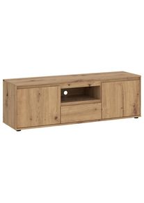 M&Ouml;BELIX M&ouml;belix , Eiche Artisan , Holzwerkstoff , 2 F&auml;cher , 1 Schublade(n) Schubladen , 137x45.5x45 cm , Wohnzimmer, TV-M&ouml;bel, TV- & Lowboards