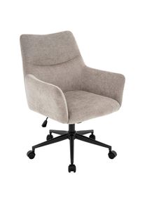 M&Ouml;BELIX M&ouml;belix , Grau, Schwarz , Metall, Textil , 64x98x68 cm , Sitzfl&auml;che 360&deg; drehbar , B&uuml;rom&ouml;bel, B&uuml;rost&uuml;hle, Chefsessel