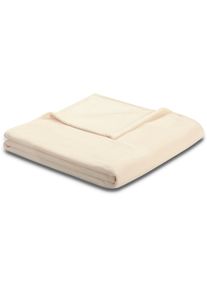 Wohndecke Biederlack "King Fleece", beige (creme), B:150cm L:200cm, Polyester, Wohndecken, Wohndecke, leicht, Kuscheldecke
