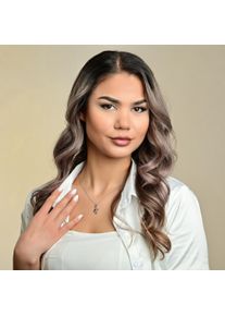 Adelia&acute;s Kreuzanh&auml;nger ADELIA&acute;S "Damen Anh&auml;nger &iquest; Kreuz Kreuzanh&auml;nger aus 925 Silber mit Zirkonia", gold, Schmuckanh&auml;nger, Damen, Kreuzanh&auml;nger